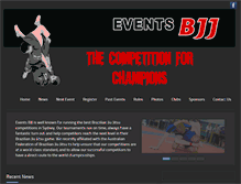 Tablet Screenshot of eventsbjj.com